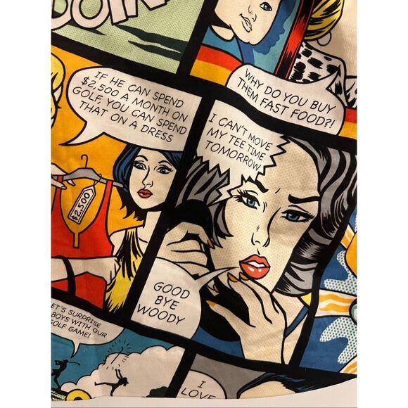 NWT Rare LoudMouth Ladies Comic Strip   Golf Skort “Shank” Sz12 - Picture 3 of 11